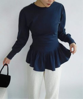 【エディット フォー ルル/edit.for LuLu】のangielala LULU ペプラムスウェット 人気、トレンドファッション・服の通販 founy(ファニー) ファッション Fashion レディースファッション Fashion for Women トップス・カットソー Cut & Sew Tops レディースパーカー・カジュアルフーディー Casual Hoodies & Sweatshirts スウェット・クルーネックトップス Sweatshirts & Crewnecks / Relaxed Fit Sweat Tops 2025年 2025 2025-2026秋冬・A/W Autumn/Winter 2025–26 AW25–26 2025春夏・S/S Spring/Summer 2025 SS25 カッティング Cutting Detail ギャザー Gathered, Ruffled スウェット / スエット Sweatshirt, Sweatwear フェミニン Feminine, Girly ペプラム Peplum, Flared Hem |ID:prp329100004795351