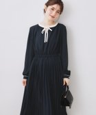 【クチュール ブローチ/Couture Brooch】の【配色・通勤】シフォンプリーツ ワンピース 人気、トレンドファッション・服の通販 founy(ファニー) ファッション Fashion レディースファッション Fashion for Women ワンピース Dresses 2026年 2026 とろみ Fluid, Flowy Fabric シフォン Chiffon, Lightweight Fabric ジョーゼット Georgette, Semi-Sheer Fabric スマート Smart, Elegant フレア Flare, Flared プリーツ Pleats, Pleated リボン Ribbon, Bow エレガント 上品 Elegant ビジネス 仕事 通勤 Business / Work / Commuting thumbnail ネイビー|ID: prp329100004795355 ipo3291000000034860852