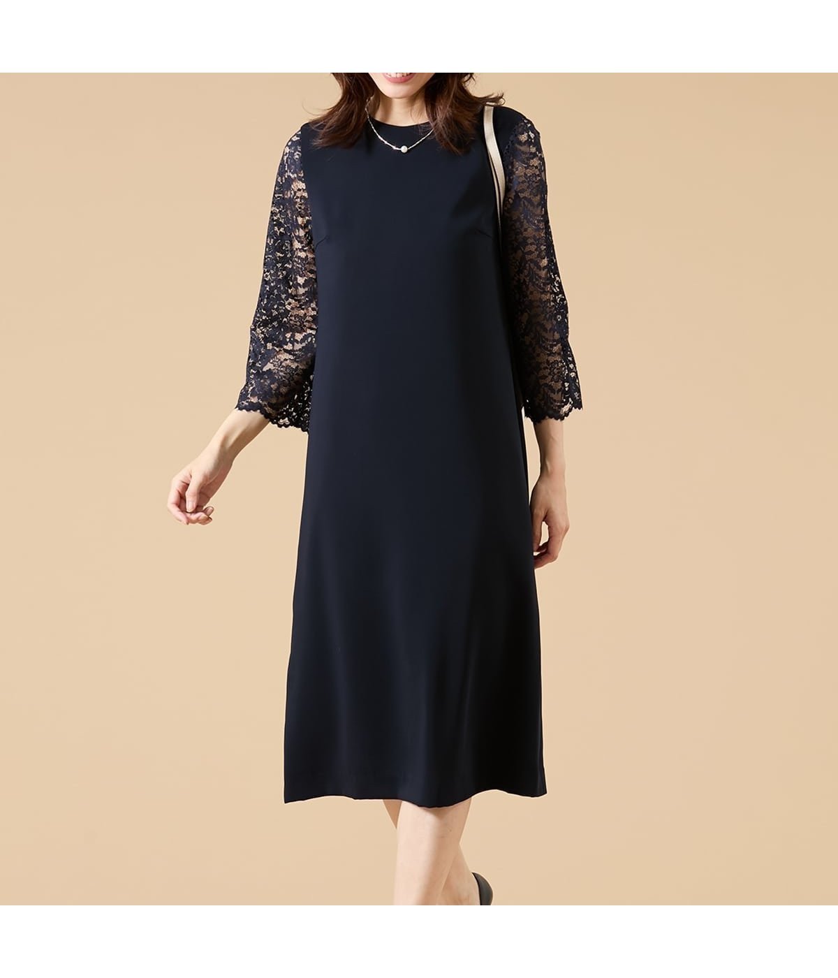 【ニューヨーカー/NEWYORKER】のサテン ラッセルレース コンビワンピース インテリア・キッズ・メンズ・レディースファッション・服の通販 founy(ファニー) ファッション Fashion レディースファッション Fashion for Women ワンピース Dresses 春 Spring コンビ Combo, Combination Style サテン Satin, Glossy Fabric バランス Balance, Style Balance フォーマル Formal, Dressy ボタニカル Botanical, Floral Pattern ポケット Pocket, Pocket Detail ラッセル Raschel, Raschel Lace レース Lace, Lace Fabric S/S・春夏 SS, Spring/Summer, Warm Season 夏 Summer エレガント 上品 Elegant セレモニー Ceremony 入学式 Entrance Ceremony 卒業式 Graduation Ceremony 結婚式 Wedding ネイビー|ID: prp329100004795365 ipo3291000000034844132