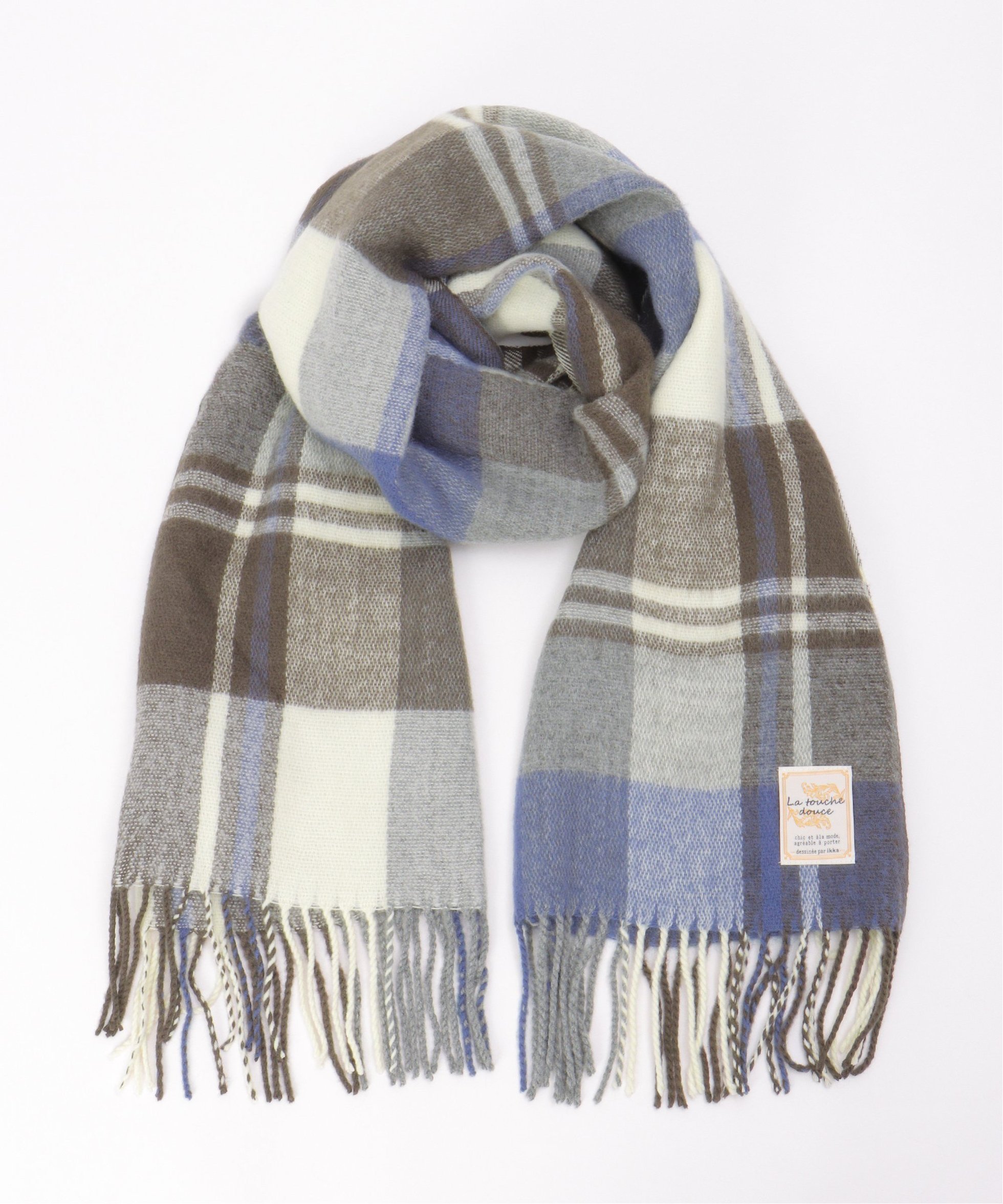 【イッカ/ikka】のウォッシャブルマルチチェックマフラー インテリア・キッズ・メンズ・レディースファッション・服の通販 founy(ファニー) 　ファッション　Fashion　レディースファッション　Fashion for Women　マフラー・スヌード / 冬小物の定番　Scarves & Mufflers　アクリル　Acrylic Material　チェック　Check, Plaid, Tartan　トレンド　Trend, Trending Now　マフラー　Scarf, Muffler　定番　Standard, Basic Item　ブルー|ID: prp329100004795375 ipo3291000000034792587