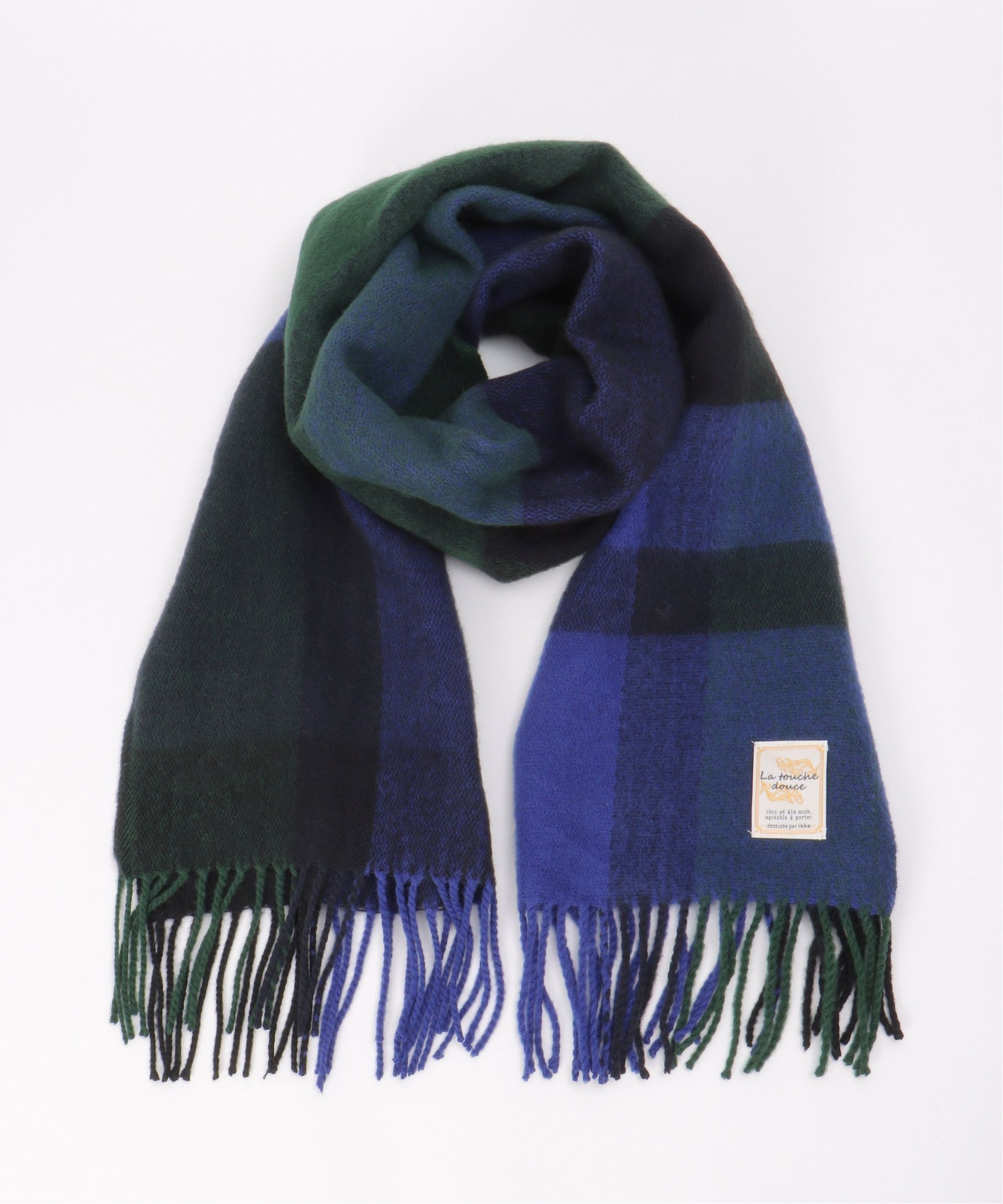 【イッカ/ikka】のウォッシャブルマルチチェックマフラー インテリア・キッズ・メンズ・レディースファッション・服の通販 founy(ファニー) 　ファッション　Fashion　レディースファッション　Fashion for Women　マフラー・スヌード / 冬小物の定番　Scarves & Mufflers　アクリル　Acrylic Material　チェック　Check, Plaid, Tartan　トレンド　Trend, Trending Now　マフラー　Scarf, Muffler　定番　Standard, Basic Item　ネイビーブルー|ID: prp329100004795375 ipo3291000000034792589