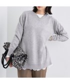 【インディヴィ/INDIVI】の【洗える/チュニック丈/カシミヤ混】スリットデザインVネックニット トープ|ID: prp329100004795390 ipo3291000000034792641