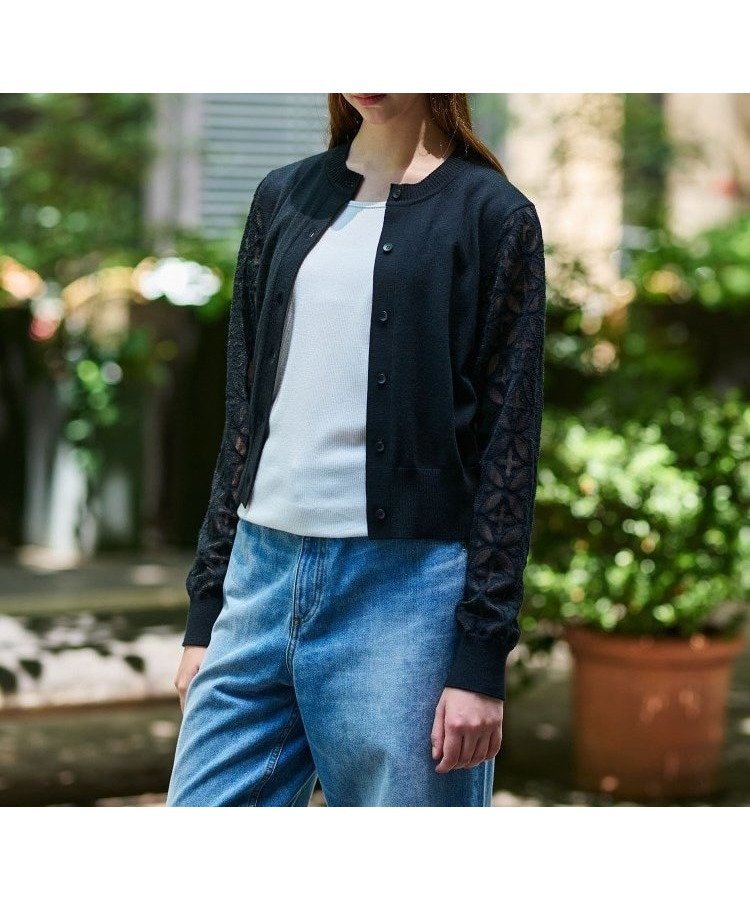 【ドレステリア/DRESSTERIOR】のオーバーラップオパールスリーブカーディガン 人気、トレンドファッション・服の通販 founy(ファニー) 　ファッション　Fashion　レディースファッション　Fashion for Women　トップス・カットソー　Cut & Sew Tops　カーディガン・羽織り　Layered Style Cardigans　とろみ　Fluid, Flowy Fabric　インナー　Innerwear　エレガント 上品　Elegant　カーディガン　Cardigan, Knitwear　シアー　Sheer, See-Through　タンク　Tank Top, Sleeveless Top　トレンド　Trend, Trending Now　ドレス　Dress, One-Piece　ビジネス 仕事 通勤　Business / Work / Commuting　 other-1|ID: prp329100004795393 ipo3291000000034792651