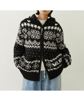【ミルクフェド/MILKFED.】のMILKFED./SNOW PATTERN COWICHAN KNIT JKT 人気、トレンドファッション・服の通販 founy(ファニー) ファッション Fashion レディースファッション Fashion for Women トップス・カットソー Cut & Sew Tops ニット Knit Tops & Sweaters センター Center, Center Line A/W・秋冬 Autumn/Winter |ID:prp329100004795396