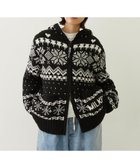 【ミルクフェド/MILKFED.】のMILKFED./SNOW PATTERN COWICHAN KNIT JKT BLACK|ID: prp329100004795396 ipo3291000000034792667