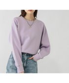 【グローバルワーク/GLOBAL WORK】のやわらか裏起毛カラープルオーバー/580979 人気、トレンドファッション・服の通販 founy(ファニー) ファッション Fashion レディースファッション Fashion for Women トップス・カットソー Cut & Sew Tops カジュアルプルオーバー・ニットトップス Pullovers & Knit Tops / Casual Pullovers おすすめ Recommended / Our Picks シアー Sheer, See-Through スウェット / スエット Sweatshirt, Sweatwear ストライプ Stripe, Striped Pattern チュール Tulip, Tulip Motif デニム Denim, Jeans Material 切替 Switching, Contrast Panel 春 Spring thumbnail ラベンダー92|ID: prp329100004795414 ipo3291000000034882003