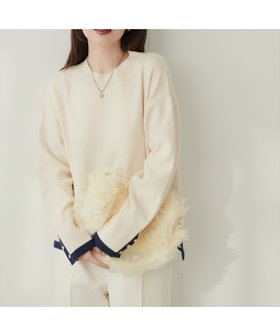 【ナチュラルクチュール/natural couture】のスタンドネック袖口釦ゆるニット 人気、トレンドファッション・服の通販 founy(ファニー) ファッション Fashion レディースファッション Fashion for Women トップス・カットソー Cut & Sew Tops ニット Knit Tops & Sweaters アクセサリー Fashion Accessories イヤリング Earrings シンプル Simple, Minimal ジャケット Jacket, Outerwear スタンド Stand Collar, Upright Stand スニーカー Sneakers, Trainers デニム Denim, Jeans Material トレンド Trend, Trending Now ネックレス Necklace, Pendant Necklace パール Pearl, Pearl Accent フェミニン Feminine, Girly フレア Flare, Flared プリーツ Pleats, Pleated ベスト Vest, Waistcoat リラックス Relax, Relaxed Fit 再入荷 Restock / Back in Stock おすすめ Recommended / Our Picks エレガント 上品 Elegant 2025年 2025 2025-2026秋冬・A/W Autumn/Winter 2025–26 AW25–26 |ID:prp329100004795418