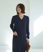 【スタイルデリ/STYLE DELI】のリブ編みVネックロングワンピース 人気、トレンドファッション・服の通販 founy(ファニー) ファッション Fashion レディースファッション Fashion for Women ワンピース Dresses インナー Innerwear クール Cool, Chic シンプル Simple, Minimal スリット Slit, Slit Detail 定番 Standard, Basic Item 長袖 Long Sleeve, Full Sleeve パープル Purple, Violet フィット Fit, Slim Fit ポケット Pocket, Pocket Detail 防寒 Cold Protection, Winter-Ready thumbnail ネイビー|ID: prp329100004795423 ipo3291000000034977731