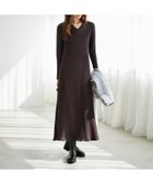 【スタイルデリ/STYLE DELI】のリブ編みVネックロングワンピース 人気、トレンドファッション・服の通販 founy(ファニー) ファッション Fashion レディースファッション Fashion for Women ワンピース Dresses インナー Innerwear クール Cool, Chic シンプル Simple, Minimal スリット Slit, Slit Detail 定番 Standard, Basic Item 長袖 Long Sleeve, Full Sleeve パープル Purple, Violet フィット Fit, Slim Fit ポケット Pocket, Pocket Detail 防寒 Cold Protection, Winter-Ready thumbnail ダークブラウン|ID: prp329100004795423 ipo3291000000034977733