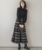 【ラジュール/Lajour】の日本製 ニットワンピース 人気、トレンドファッション・服の通販 founy(ファニー) ファッション Fashion レディースファッション Fashion for Women ワンピース Dresses ニットワンピース Knit Dresses チェック Check, Plaid, Tartan ドッキング Docking, Mixed Material リブニット Rib Knit, Ribbed Knit 日本製 Made In Japan thumbnail ブラック|ID: prp329100004795435 ipo3291000000034905770