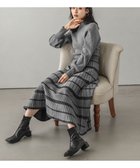 【ラジュール/Lajour】の日本製 ニットワンピース 人気、トレンドファッション・服の通販 founy(ファニー) ファッション Fashion レディースファッション Fashion for Women ワンピース Dresses ニットワンピース Knit Dresses チェック Check, Plaid, Tartan ドッキング Docking, Mixed Material リブニット Rib Knit, Ribbed Knit 日本製 Made In Japan thumbnail グレー|ID: prp329100004795435 ipo3291000000034905773