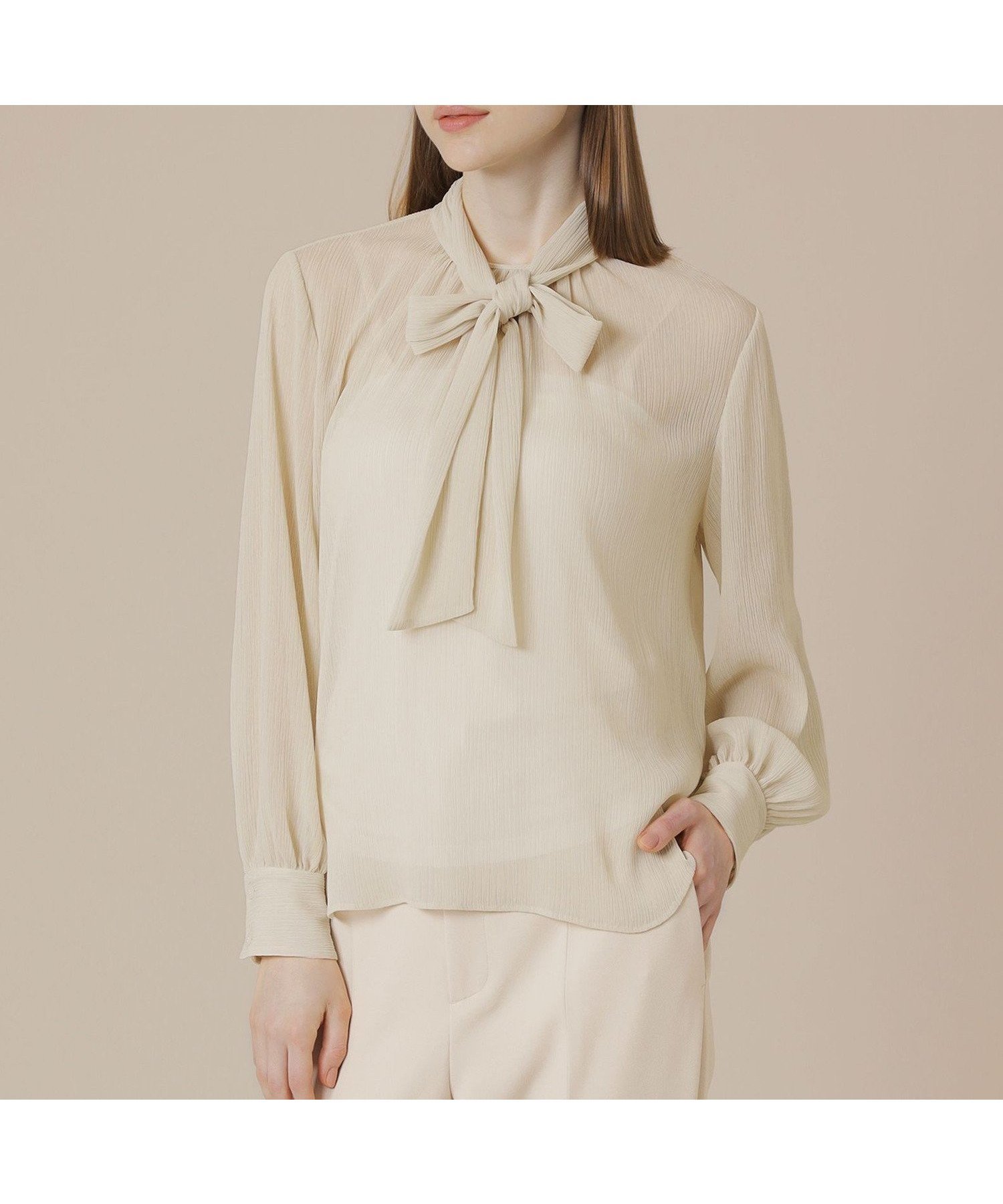 【マッキントッシュ ロンドン/MACKINTOSH LONDON】のポリエステルクレープブラウス 人気、トレンドファッション・服の通販 founy(ファニー) ファッション Fashion レディースファッション Fashion for Women トップス・カットソー Cut & Sew Tops シャツ・ブラウス・オフィスカジュアル Elegant Blouses & Button-Ups インナー Innerwear ウォッシャブル Machine Washable エアリー Airy Texture ギャザー Gathered, Ruffled シアー Sheer, See-Through シルク Silk, 100% Silk ジャケット Jacket, Outerwear 冬 Winter / This Winter 春 Spring 秋 Autumn other-1|ID: prp329100004795438 ipo3291000000034792933