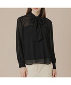 【マッキントッシュ ロンドン/MACKINTOSH LONDON】のポリエステルクレープブラウス 人気、トレンドファッション・服の通販 founy(ファニー) ファッション Fashion レディースファッション Fashion for Women トップス・カットソー Cut & Sew Tops シャツ・ブラウス・オフィスカジュアル Elegant Blouses & Button-Ups インナー Innerwear ウォッシャブル Machine Washable エアリー Airy Texture ギャザー Gathered, Ruffled シアー Sheer, See-Through シルク Silk, 100% Silk ジャケット Jacket, Outerwear 冬 Winter / This Winter 春 Spring 秋 Autumn thumbnail ブラック|ID: prp329100004795438 ipo3291000000034792935