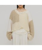 【ケービーエフ/KBF / URBAN RESEARCH】のパッチワークニットカーディガン 人気、トレンドファッション・服の通販 founy(ファニー) ファッション Fashion レディースファッション Fashion for Women トップス・カットソー Cut & Sew Tops ニット Knit Tops & Sweaters カーディガン・羽織り Layered Style Cardigans 2025年 2025 2025-2026秋冬・A/W Autumn/Winter 2025–26 AW25–26 冬 Winter / This Winter インナー Innerwear カーディガン Cardigan, Knitwear ショート Short, Short Length パッチワーク Patchwork, Mixed Fabric フェザー Feather, Feather Detail A/W・秋冬 Autumn/Winter 羽織 Haori, Light Jacket thumbnail ホワイト系その他|ID: prp329100004795446 ipo3291000000035163697