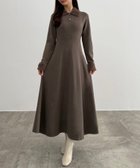 【ジュノア/JUNOAH】のCENEA シャギーカラーフレアニットワンピース 人気、トレンドファッション・服の通販 founy(ファニー) ファッション Fashion レディースファッション Fashion for Women ワンピース Dresses ニットワンピース Knit Dresses thumbnail モカ|ID: prp329100004795447 ipo3291000000034951623