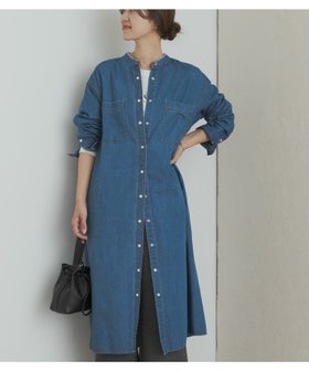 【アーバンリサーチ ドアーズ/URBAN RESEARCH DOORS】のデニムバンドカラーワンピース 人気、トレンドファッション・服の通販 founy(ファニー) ファッション Fashion レディースファッション Fashion for Women ワンピース Dresses 2025年 2025 2025-2026秋冬・A/W Autumn/Winter 2025–26 AW25–26 冬 Winter / This Winter シンプル Simple, Minimal デニム Denim, Jeans Material フロント Front, Front Design 人気 Popular, Best Seller A/W・秋冬 Autumn/Winter 羽織 Haori, Light Jacket |ID:prp329100004795449