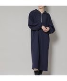 【ナノ ユニバース/nano universe】の圧縮起毛ハーフジップワンピース ネイビー|ID: prp329100004795454 ipo3291000000035020937