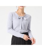 【ミッシュマッシュ/MISCH MASCH】のMM548307 配色ボウタイケーブルニット ブルー|ID: prp329100004795460 ipo3291000000034793054