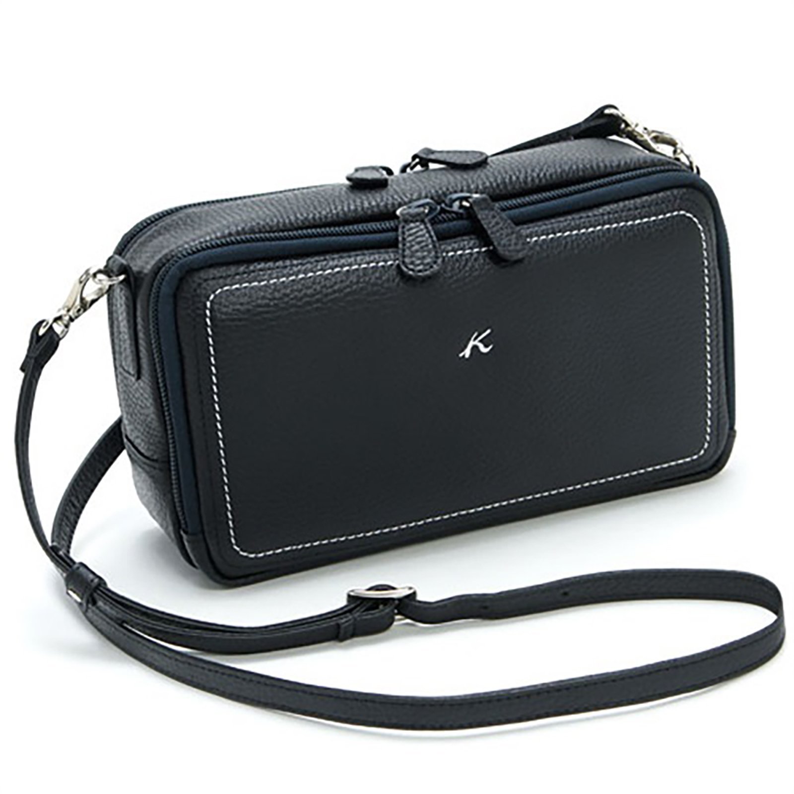 【キタムラ/Kitamura】のポシェット ZH0378 インテリア・キッズ・メンズ・レディースファッション・服の通販 founy(ファニー) 　ファッション　Fashion　レディースファッション　Fashion for Women　おすすめ　Recommended / Our Picks　コンパクト　Compact, Small Size　ショルダー　Shoulder, Shoulder Strap　スクエア　Square, Square Shape　フォルム　Silhouette, Form　ポケット　Pocket, Pocket Detail　ポシェット　Pochette, Mini Bag　ポーチ　Pouch, Small Case　旅行　Travel　ダークブルー10901|ID: prp329100004795461 ipo3291000000034872820