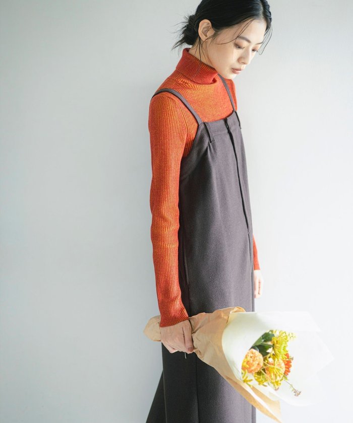 【ビーミングライフストアバイビームス/B:MING LIFE STORE by BEAMS】のウールライク ジャンパースカート 25AW レイヤード 着回し ロングシーズン インテリア・キッズ・メンズ・レディースファッション・服の通販 founy(ファニー) https://founy.com/ ファッション Fashion レディースファッション Fashion for Women スカート Skirts インナー Innerwear タートルネック Turtleneck, High Neck リブニット Rib Knit, Ribbed Knit ループ Loop, Loop Knit ロング Long, Long-Length 再入荷 Restock / Back in Stock おすすめ Recommended / Our Picks エレガント 上品 Elegant 2025年 2025 2025-2026秋冬・A/W Autumn/Winter 2025–26 AW25–26 |ID: prp329100004795462 ipo3291000000035082589