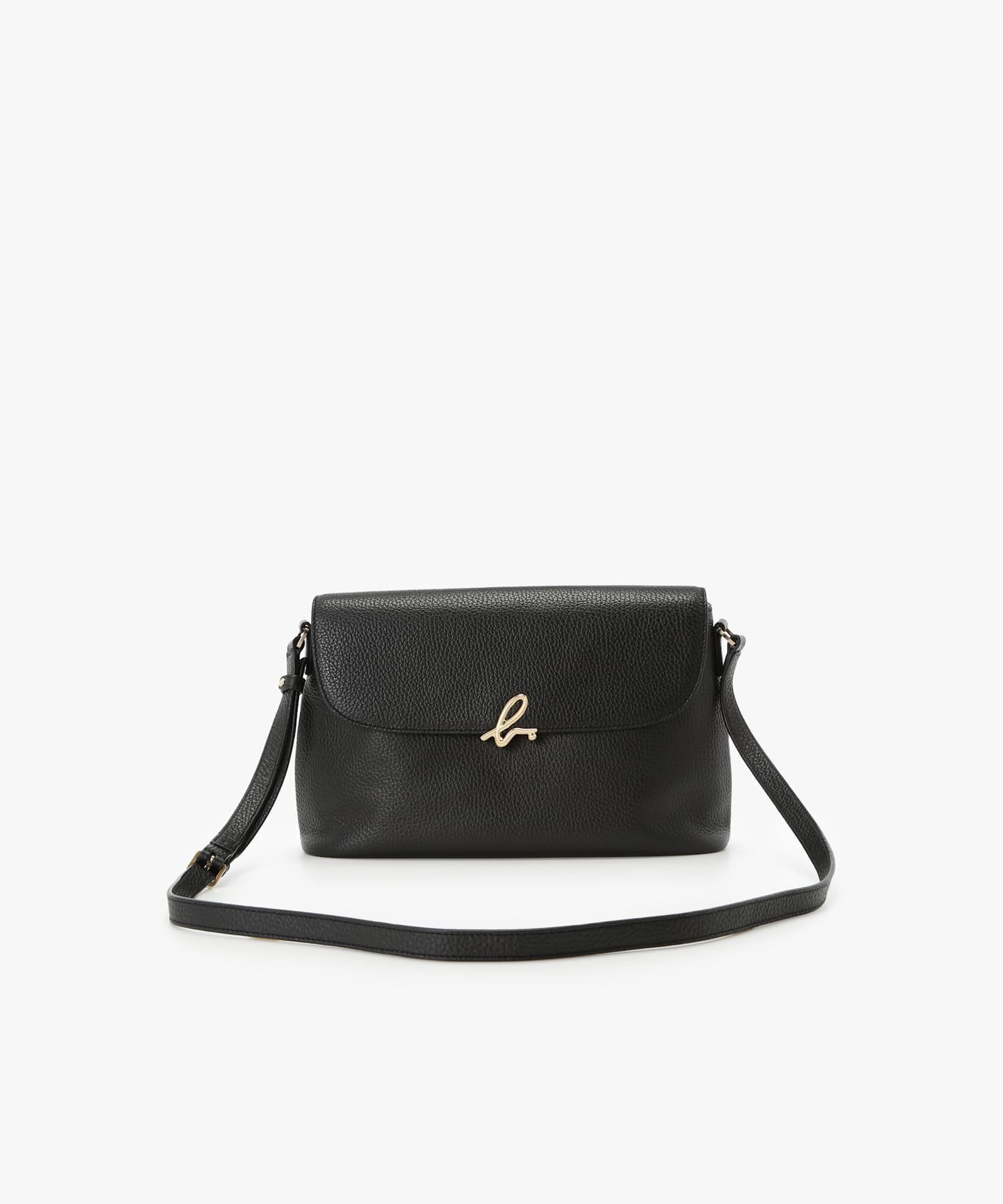 【アニエスベー ファム/agnes b. FEMME】のレザーショルダーバッグ The b. IS12F-09 インテリア・キッズ・メンズ・レディースファッション・服の通販 founy(ファニー) 　ファッション　Fashion　レディースファッション　Fashion for Women　オケージョン　Occasion Wear　ショルダー　Shoulder, Shoulder Strap　シンプル　Simple, Minimal　スタイリッシュ　Stylish, Fashionable　フラップ　Flap, Flap Pocket　ポケット　Pocket, Pocket Detail　ブラック|ID: prp329100004795467 ipo3291000000034872648