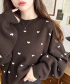 【モーメントプラス/moment+ / MEN】のクルーネックハート柄ジャガードニットプルオーバー 人気、トレンドファッション・服の通販 founy(ファニー) ファッション Fashion メンズファッション Fashion for Men トップス・カットソー Cut & Sew Tops ニット・セーター / 定番トップス Knit Tops & Sweaters アクリル Acrylic Material シンプル Simple, Minimal ティアードスカート Tiered Skirt, Flounced Skirt デニム Denim, Jeans Material トレンド Trend, Trending Now 定番 Standard, Basic Item バランス Balance, Style Balance フェミニン Feminine, Girly ベーシック Basic, Essential ロング Long, Long-Length 再入荷 Restock / Back in Stock プチプライス・低価格 Affordable / Budget Price thumbnail ブラウン|ID: prp329100004795469 ipo3291000000034793135