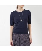 【アマカ/AMACA】のコットンシルクプルオーバーニット ブラックネイビー|ID: prp329100004795484 ipo3291000000034793191