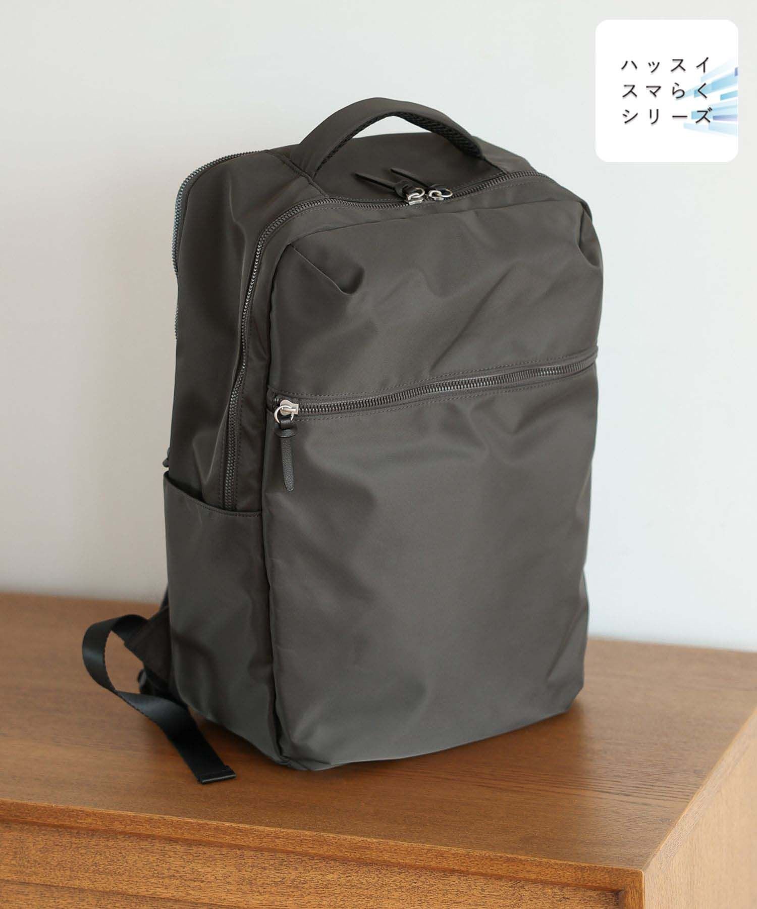 【グローバルワーク/GLOBAL WORK】の撥水スマらくバックパック/131837 インテリア・キッズ・メンズ・レディースファッション・服の通販 founy(ファニー) 　ファッション　Fashion　レディースファッション　Fashion for Women　バッグ　Bags　スクエア　Square, Square Shape　スリーブ　Sleeve, Long Sleeve / Short Sleeve　デイパック　Daypack, Casual Backpack　ビジネス 仕事 通勤　Business / Work / Commuting　ポケット　Pocket, Pocket Detail　グレースクエア18|ID: prp329100004795494 ipo3291000000034962344