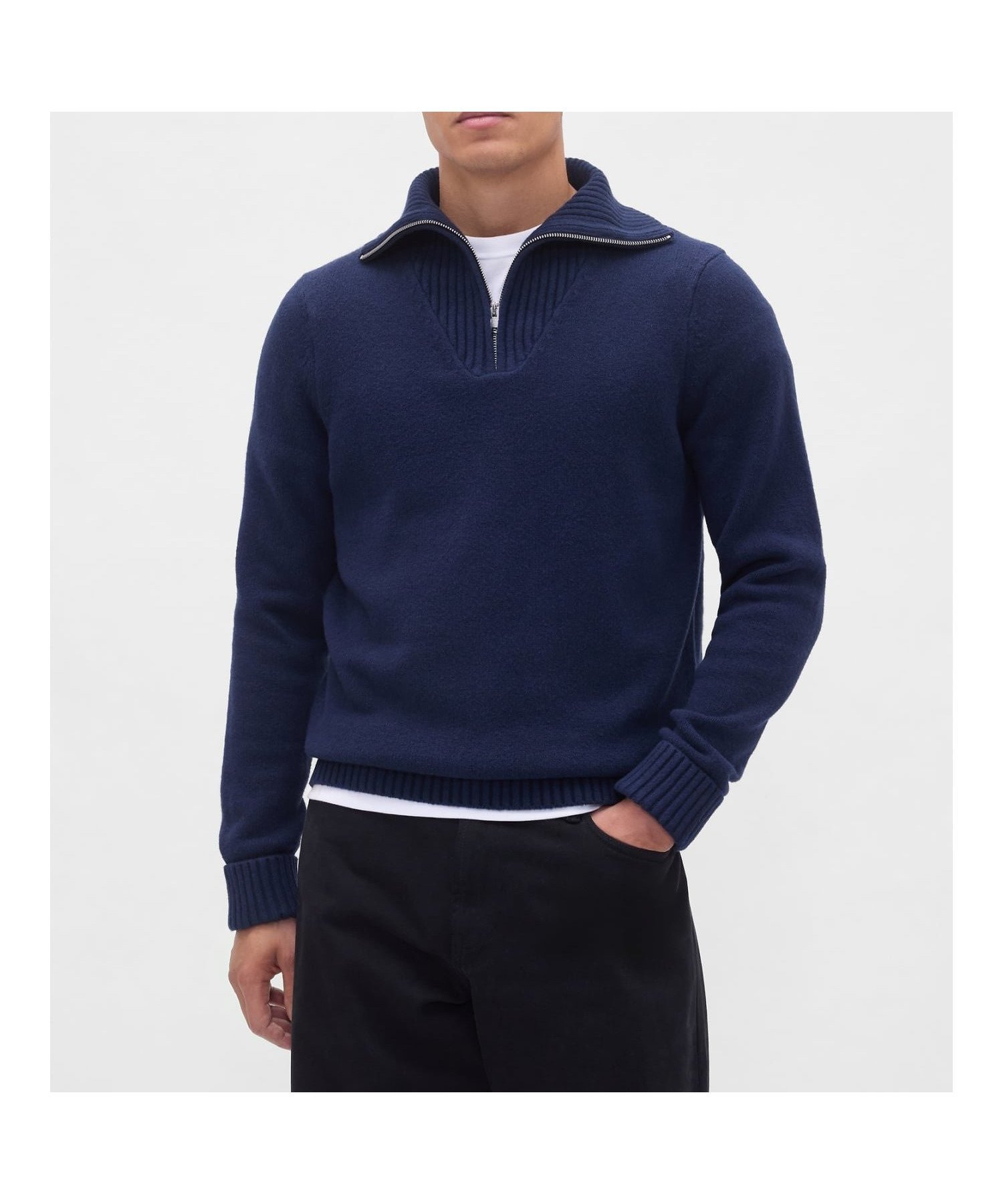 【ギャップ/GAP】のCashSoft カシミヤタッチ 1/4ジップアップ プルオーバーセーター インテリア・キッズ・メンズ・レディースファッション・服の通販 founy(ファニー) 　ファッション　Fashion　レディースファッション　Fashion for Women　トップス・カットソー　Cut & Sew Tops　カジュアルプルオーバー・ニットトップス　Pullovers & Knit Tops / Casual Pullovers　コレクション　Collection, Seasonal Line　ジップアップ　Zip-Up, Full Zip　ストレート　Straight, Straight Cut　セーター　Sweater, Knitwear　長袖　Long Sleeve, Full Sleeve　フィット　Fit, Slim Fit　リラックス　Relax, Relaxed Fit　おすすめ　Recommended / Our Picks　NEW_CLASSIC_NAVY_2|ID: prp329100004795507 ipo3291000000034793336