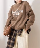 【ジャーナルスタンダード レサージュ/journal standard L'essage】の【RUNNING~】ピグメントスウェットプルオーバー 人気、トレンドファッション・服の通販 founy(ファニー) ファッション Fashion レディースファッション Fashion for Women トップス・カットソー Cut & Sew Tops レディースパーカー・カジュアルフーディー Casual Hoodies & Sweatshirts カジュアルプルオーバー・ニットトップス Pullovers & Knit Tops / Casual Pullovers スウェット・クルーネックトップス Sweatshirts & Crewnecks / Relaxed Fit Sweat Tops インディゴ Indigo Denim インナー Innerwear ジャケット Jacket, Outerwear スウェット / スエット Sweatshirt, Sweatwear デニム Denim, Jeans Material プリント Print, Printed Pattern thumbnail ブラウン|ID: prp329100004795530 ipo3291000000034793445