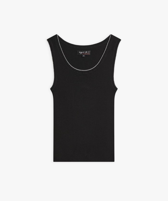 【アニエスベー ファム/agnes b. FEMME】のコットン ウール 長袖 リブ タンクトップ Gaston Croquet インテリア・キッズ・メンズ・レディースファッション・服の通販 founy(ファニー) https://founy.com/ ファッション Fashion レディースファッション Fashion for Women トップス・カットソー Cut & Sew Tops おすすめ Recommended / Our Picks アンサンブル Ensemble Set カーディガン Cardigan, Knitwear タンク Tank Top, Sleeveless Top フィット Fit, Slim Fit フランス France, French エレガント 上品 Elegant 長袖 Long Sleeve, Full Sleeve |ID: prp329100004795548 ipo3291000000034793517