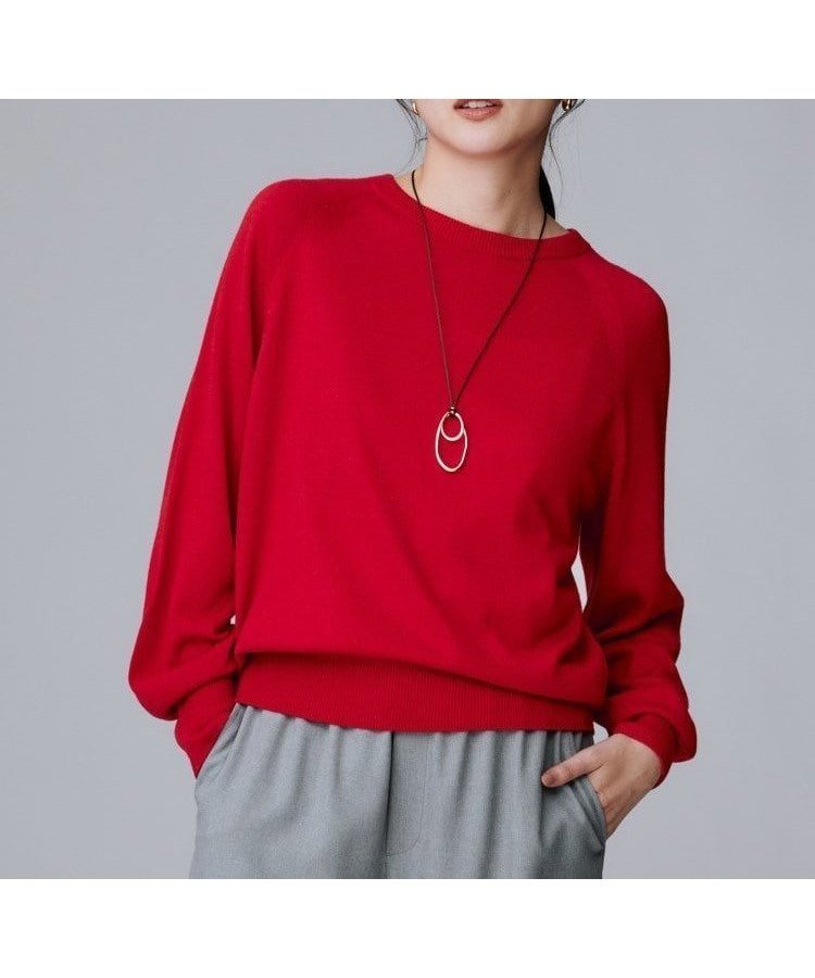 【アンタイトル/UNTITLED】の【8色展開/コンパクト丈】レーヨン混 コクーンニット インテリア・キッズ・メンズ・レディースファッション・服の通販 founy(ファニー) 　ファッション　Fashion　レディースファッション　Fashion for Women　トップス・カットソー　Cut & Sew Tops　ニット　Knit Tops & Sweaters　コンパクト　Compact, Small Size　シンプル　Simple, Minimal　ジャケット　Jacket, Outerwear　スカーフ　Scarf, Neckwear　スマート　Smart, Elegant　デニム　Denim, Jeans Material　ドレープ　Drape, Draping Fabric　フェミニン　Feminine, Girly　ワイド　Wide, Wide Fit　レッド|ID: prp329100004795553 ipo3291000000034793537