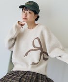 【フリークスストア/FREAK'S STORE】のリボン ジャガードニット 24AW オフホワイト|ID: prp329100004795554 ipo3291000000034793545