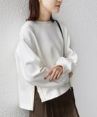 【シップス フォー ウィメン/SHIPS】の【WEB限定】 手洗い可能 サイド スリット フリル ダンボール カットソー オフホワイト|ID: prp329100004795593 ipo3291000000034793744