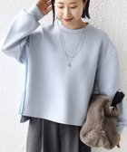 【シップス フォー ウィメン/SHIPS】の【WEB限定】 手洗い可能 サイド スリット フリル ダンボール カットソー ライトブルー|ID: prp329100004795593 ipo3291000000034793745