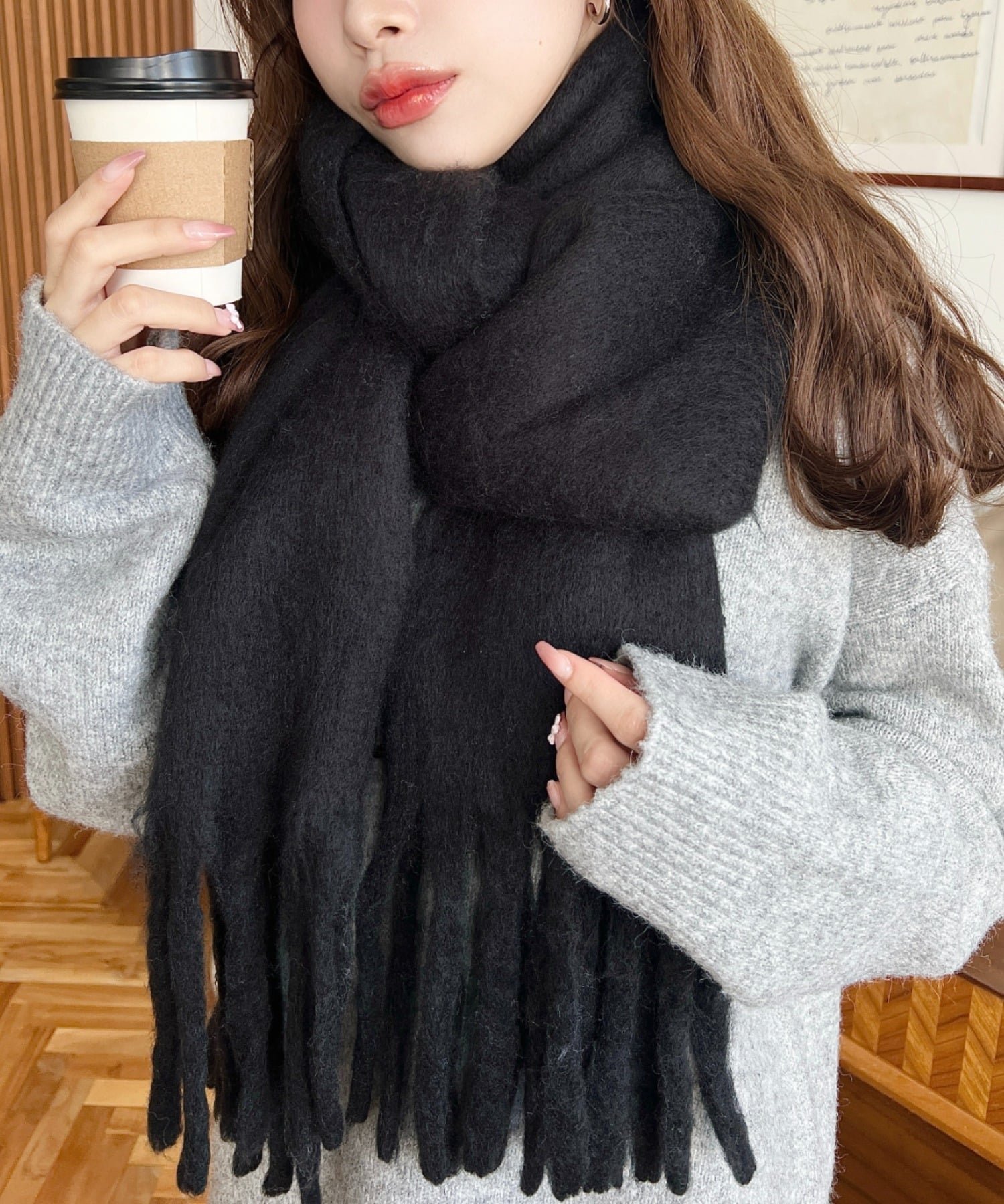 【モーメントプラス/moment+ / MEN】のボリュームフリンジマフラー インテリア・キッズ・メンズ・レディースファッション・服の通販 founy(ファニー) ファッション Fashion メンズファッション Fashion for Men ストール Stole, Wrap トレンド Trend, Trending Now なめらか Smooth, Silky Texture パステル Pastel, Soft Color ベーシック Basic, Essential 防寒 Cold Protection, Winter-Ready 冬 Winter / This Winter 再入荷 Restock / Back in Stock プチプライス・低価格 Affordable / Budget Price おすすめ Recommended / Our Picks ブラック|ID: prp329100004795598 ipo3291000000034793774