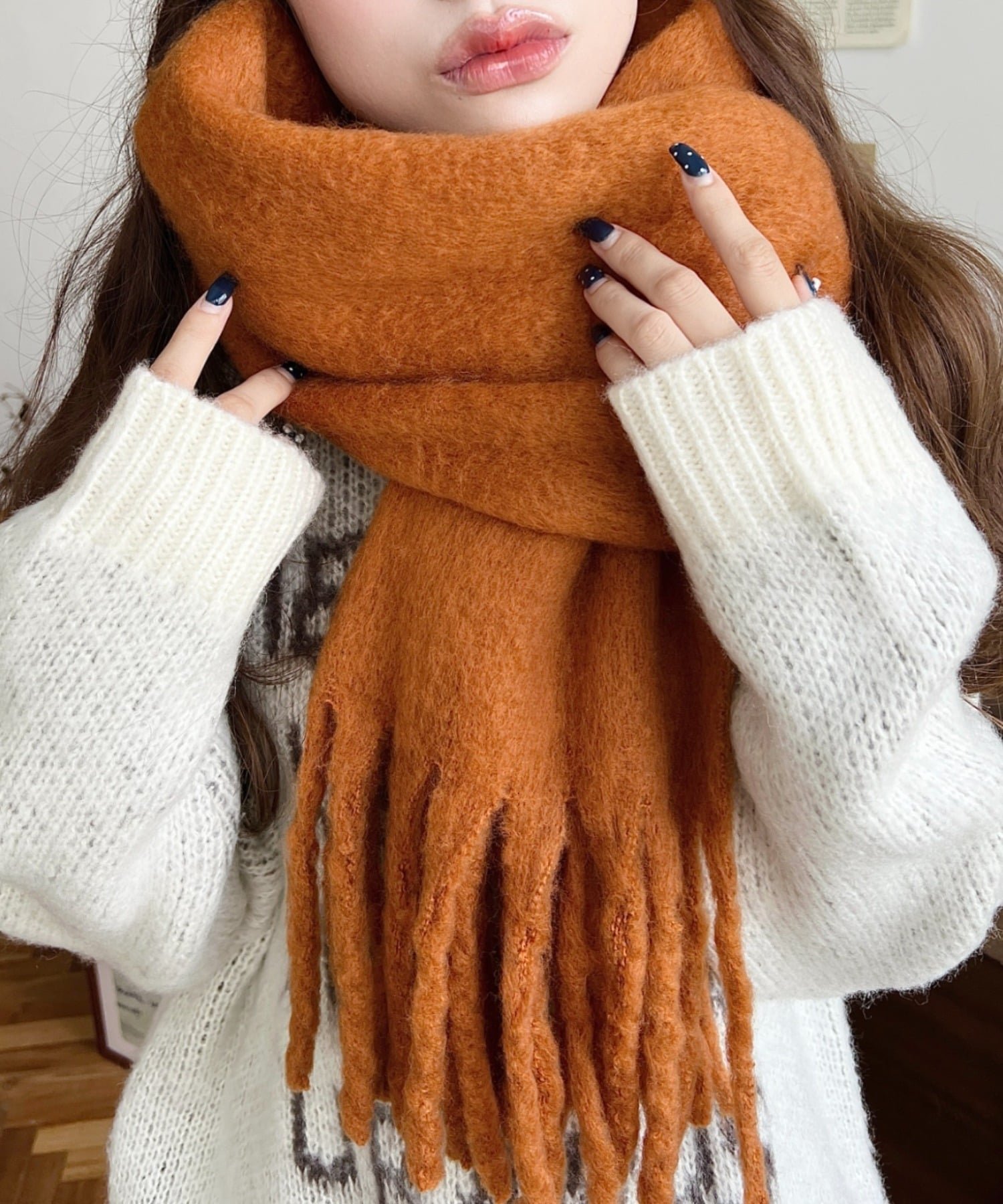 【モーメントプラス/moment+ / MEN】のボリュームフリンジマフラー インテリア・キッズ・メンズ・レディースファッション・服の通販 founy(ファニー) ファッション Fashion メンズファッション Fashion for Men ストール Stole, Wrap トレンド Trend, Trending Now なめらか Smooth, Silky Texture パステル Pastel, Soft Color ベーシック Basic, Essential 防寒 Cold Protection, Winter-Ready 冬 Winter / This Winter 再入荷 Restock / Back in Stock プチプライス・低価格 Affordable / Budget Price おすすめ Recommended / Our Picks オレンジ|ID: prp329100004795598 ipo3291000000034793779