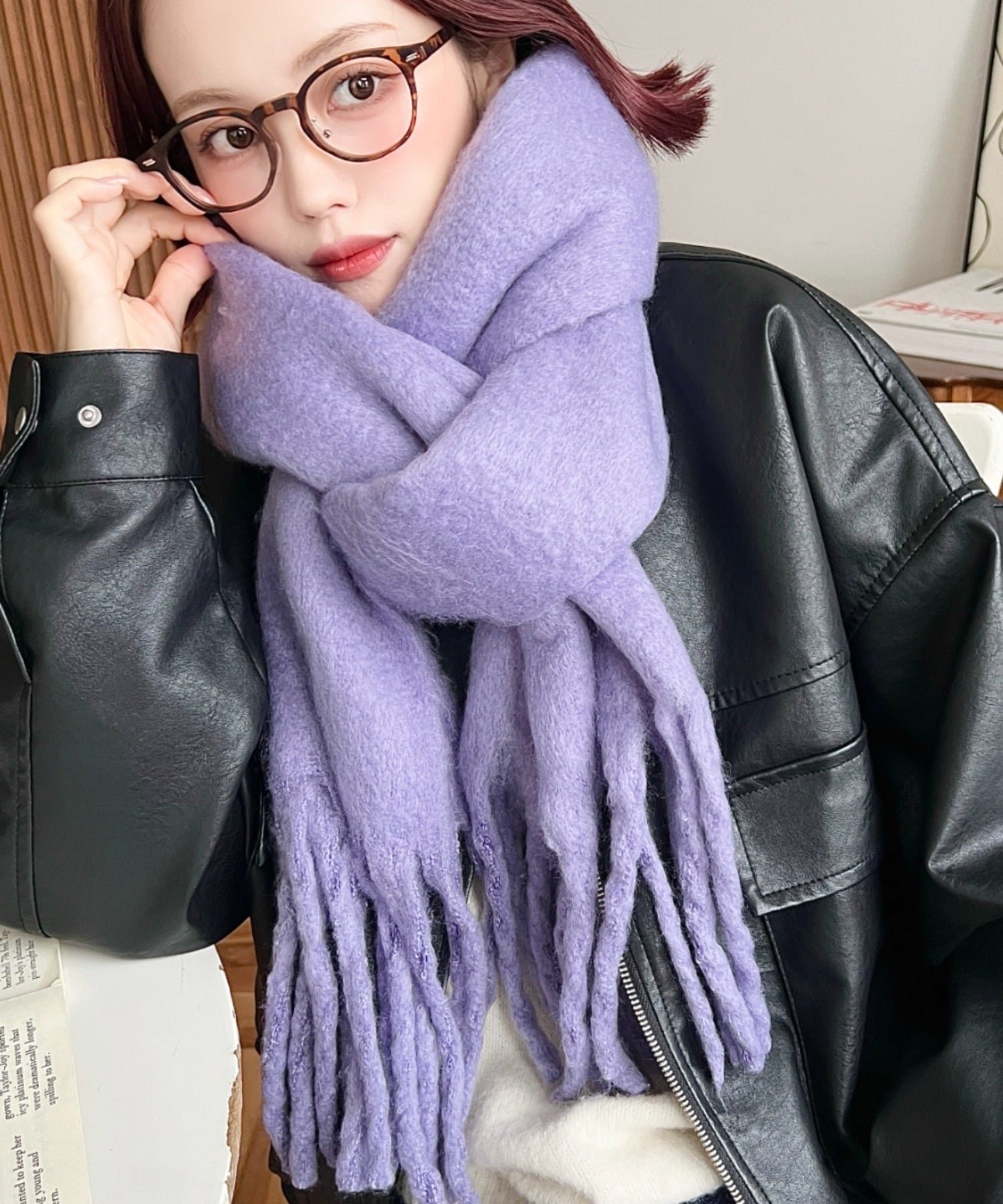 【モーメントプラス/moment+ / MEN】のボリュームフリンジマフラー インテリア・キッズ・メンズ・レディースファッション・服の通販 founy(ファニー) ファッション Fashion メンズファッション Fashion for Men ストール Stole, Wrap トレンド Trend, Trending Now なめらか Smooth, Silky Texture パステル Pastel, Soft Color ベーシック Basic, Essential 防寒 Cold Protection, Winter-Ready 冬 Winter / This Winter 再入荷 Restock / Back in Stock プチプライス・低価格 Affordable / Budget Price おすすめ Recommended / Our Picks ラベンダー|ID: prp329100004795598 ipo3291000000034793786