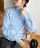 【ディスコート/Discoat】の【オンオフ問わない!/WEB限定】ハイネックニット 人気、トレンドファッション・服の通販 founy(ファニー) ファッション Fashion レディースファッション Fashion for Women トップス・カットソー Cut & Sew Tops ニット Knit Tops & Sweaters おすすめ Recommended / Our Picks シンプル Simple, Minimal ジャケット Jacket, Outerwear スラックス Slacks, Dress Pants スリーブ Sleeve, Long Sleeve / Short Sleeve デニム Denim, Jeans Material ハイネック High Neck, Mock Neck エレガント 上品 Elegant thumbnail ブルー|ID: prp329100004795599 ipo3291000000034793789