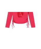 【ヒステリックグラマー/HYSTERIC GLAMOUR】のMIDNIGHT BERRY チビTシャツ 人気、トレンドファッション・服の通販 founy(ファニー) ファッション Fashion レディースファッション Fashion for Women トップス・カットソー Cut & Sew Tops シャツ・ブラウス・オフィスカジュアル Elegant Blouses & Button-Ups ロングTシャツ・Tシャツ Longline T-Shirts & Tees ギャザー Gathered, Ruffled グラフィック Graphic, Graphic Design ストレッチ Stretch, Stretchy Fabric ドローコード Drawcord, Drawstring Cord thumbnail ピンク系柄|ID: prp329100004795606 ipo3291000000034844376