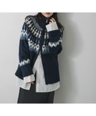 【センスオブプレイス/SENSE OF PLACE by URBAN RESEARCH】の『洗濯可』ノルディックジップセーター 人気、トレンドファッション・服の通販 founy(ファニー) ファッション Fashion レディースファッション Fashion for Women 2025年 2025 2025-2026秋冬・A/W Autumn/Winter 2025–26 AW25–26 冬 Winter / This Winter カーディガン Cardigan, Knitwear シンプル Simple, Minimal A/W・秋冬 Autumn/Winter thumbnail ネイビー|ID: prp329100004795622 ipo3291000000034793926