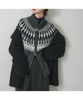 【センスオブプレイス/SENSE OF PLACE by URBAN RESEARCH】の『洗濯可』ノルディックジップセーター 人気、トレンドファッション・服の通販 founy(ファニー) ファッション Fashion レディースファッション Fashion for Women 2025年 2025 2025-2026秋冬・A/W Autumn/Winter 2025–26 AW25–26 冬 Winter / This Winter カーディガン Cardigan, Knitwear シンプル Simple, Minimal A/W・秋冬 Autumn/Winter |ID:prp329100004795622