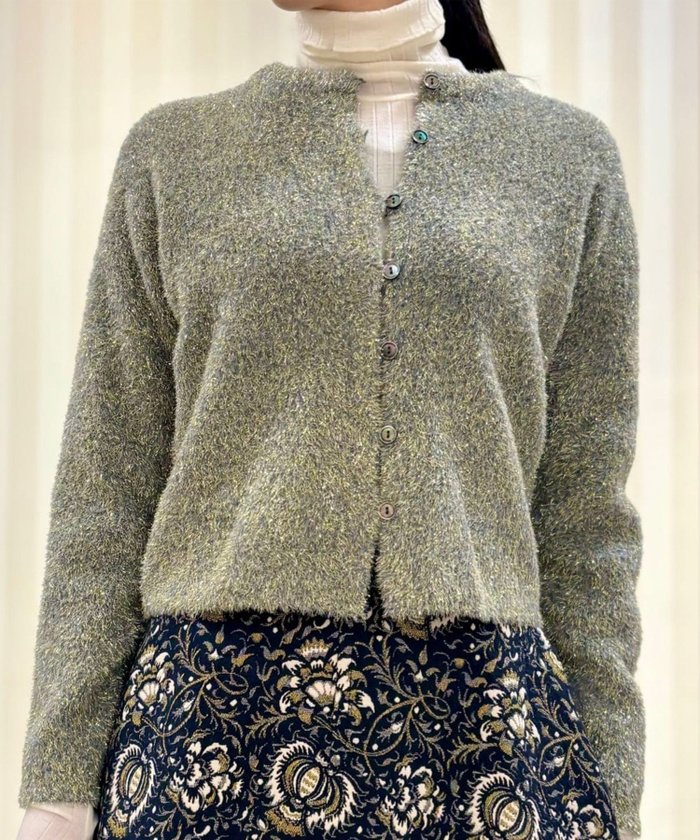 【トゥモローランド/TOMORROWLAND】のルレックスシェニール クルーネックカーディガン インテリア・キッズ・メンズ・レディースファッション・服の通販 founy(ファニー) https://founy.com/ ファッション Fashion レディースファッション Fashion for Women トップス・カットソー Cut & Sew Tops カーディガン・羽織り Layered Style Cardigans おすすめ Recommended / Our Picks アクセサリー Fashion Accessories アンサンブル Ensemble Set カーディガン Cardigan, Knitwear キャミソール Camisole, Spaghetti Strap Top コンパクト Compact, Small Size ストレッチ Stretch, Stretchy Fabric バランス Balance, Style Balance フロント Front, Front Design ループ Loop, Loop Knit |ID: prp329100004795637 ipo3291000000034794037