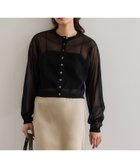 【ロペ/ROPE'】の【洗える】LEVITAクルーネックシアーカーディガン ブラック(01)|ID: prp329100004795642 ipo3291000000034794066