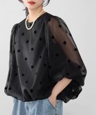 【ガール/GIRL】のドットシアーバルーンブラウス【洗える】 BKDOT|ID: prp329100004795652 ipo3291000000034794124