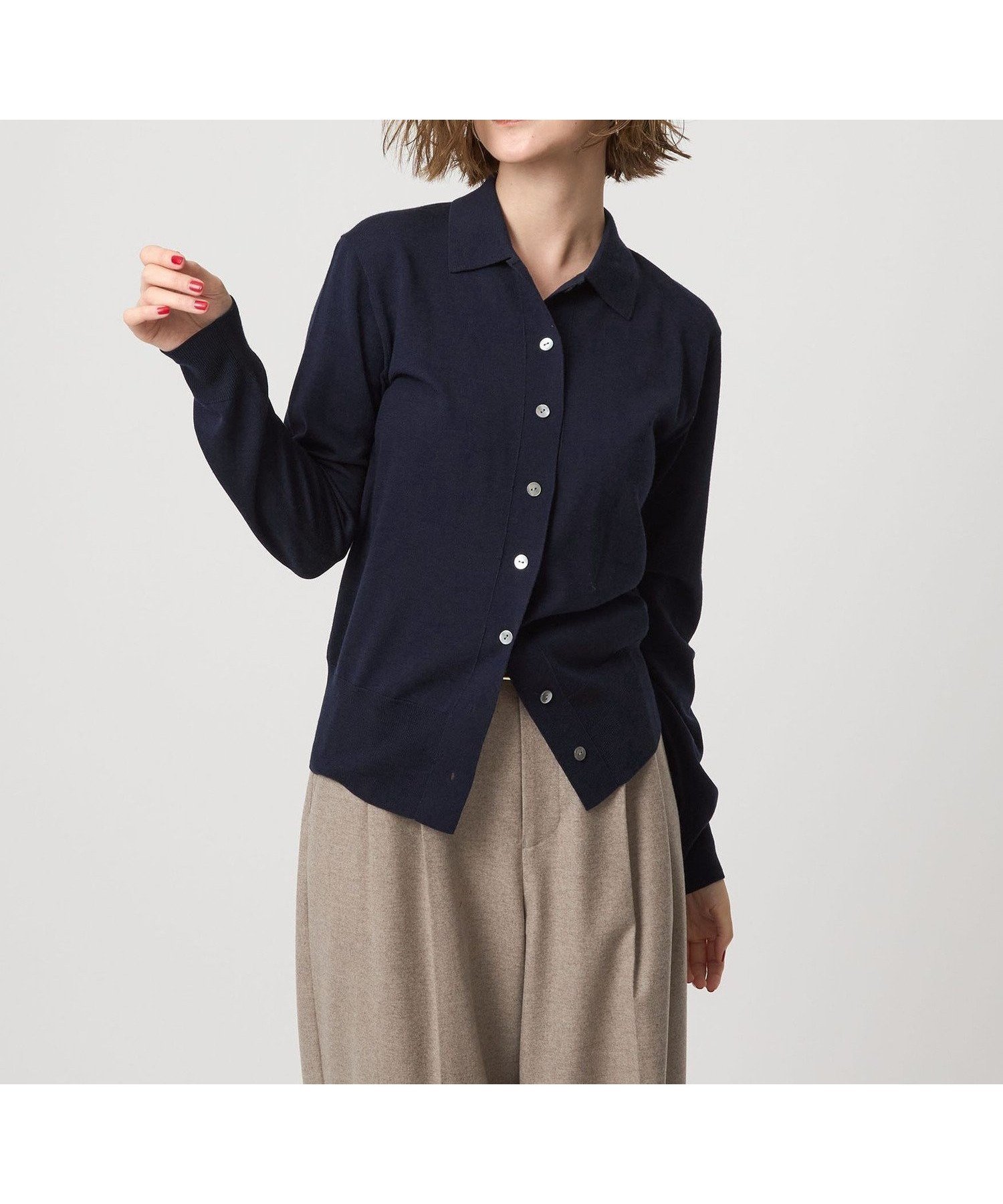 【ユナイテッドアローズ/UNITED ARROWS】のconte ポロカラー カーディガン 人気、トレンドファッション・服の通販 founy(ファニー) 　ファッション　Fashion　レディースファッション　Fashion for Women　トップス・カットソー　Cut & Sew Tops　カーディガン・羽織り　Layered Style Cardigans　カーディガン　Cardigan, Knitwear　シンプル　Simple, Minimal　プレート　Plate, Dish　夏　Summer　羽織　Haori, Light Jacket　 other-1|ID: prp329100004795672 ipo3291000000034917488