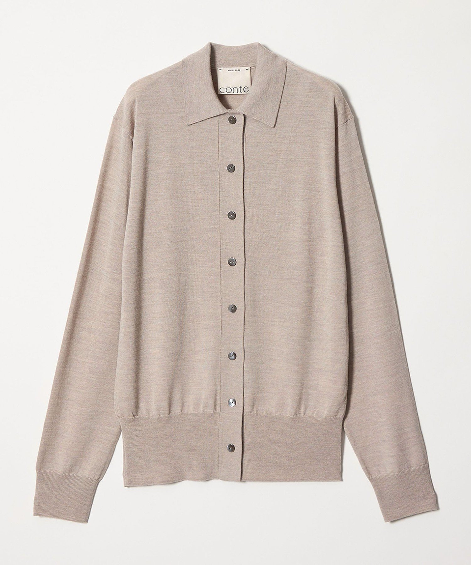 【ユナイテッドアローズ/UNITED ARROWS】のconte ポロカラー カーディガン インテリア・キッズ・メンズ・レディースファッション・服の通販 founy(ファニー) 　ファッション　Fashion　レディースファッション　Fashion for Women　トップス・カットソー　Cut & Sew Tops　カーディガン・羽織り　Layered Style Cardigans　カーディガン　Cardigan, Knitwear　シンプル　Simple, Minimal　プレート　Plate, Dish　夏　Summer　羽織　Haori, Light Jacket　BEIGE|ID: prp329100004795672 ipo3291000000034917491