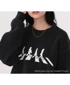 【グローバルワーク/GLOBAL WORK】のTHE BEATLES/やわらかリッチモールニット/625301 人気、トレンドファッション・服の通販 founy(ファニー) ファッション Fashion レディースファッション Fashion for Women トップス・カットソー Cut & Sew Tops ニット Knit Tops & Sweaters おすすめ Recommended / Our Picks モチーフ Motif, Design Theme エレガント 上品 Elegant thumbnail ブラック*AbbeyRoad10|ID: prp329100004795679 ipo3291000000034794252