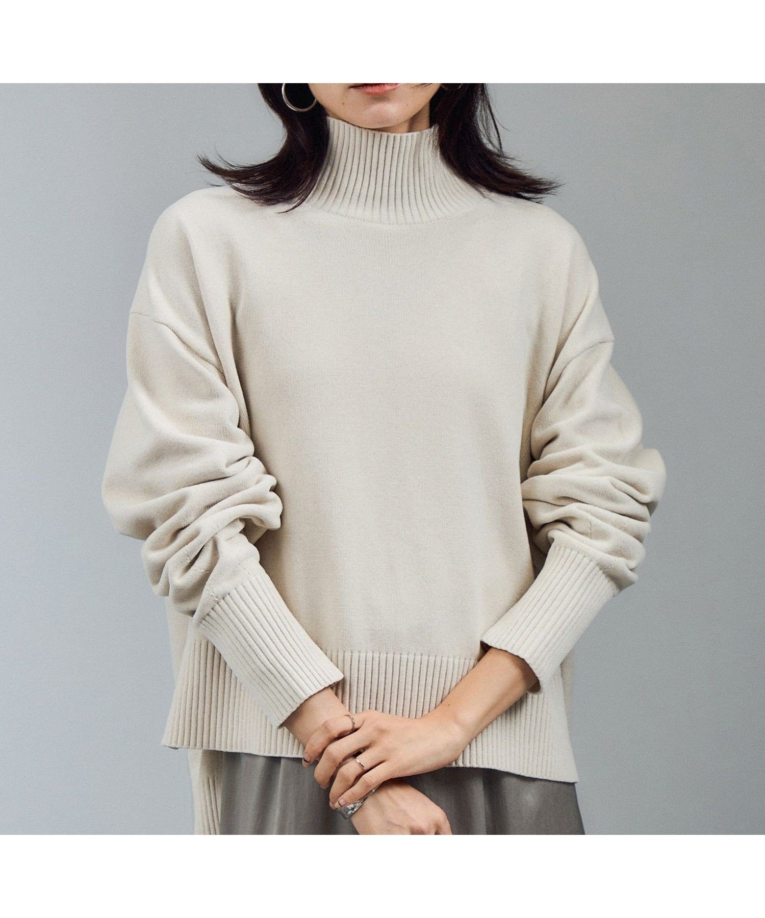 【サロン アダム エ ロペ/SALON adam et rope'】のタートルネックプルオーバー-CreamyCotton /クリーミーコットン- インテリア・キッズ・メンズ・レディースファッション・服の通販 founy(ファニー) ファッション Fashion レディースファッション Fashion for Women トップス・カットソー Cut & Sew Tops カジュアルプルオーバー・ニットトップス Pullovers & Knit Tops / Casual Pullovers タートルネック・ハイネックトップス Turtlenecks & High-Neck Tops インナー Innerwear 秋 Autumn カーディガン Cardigan, Knitwear コレクション Collection, Seasonal Line スニーカー Sneakers, Trainers スリット Slit, Slit Detail タートルネック Turtleneck, High Neck デニム Denim, Jeans Material 定番 Standard, Basic Item なめらか Smooth, Silky Texture バランス Balance, Style Balance フェミニン Feminine, Girly ベロア Velour, Soft Velvet ボトム Bottoms, Lower Wear リラックス Relax, Relaxed Fit ワイド Wide, Wide Fit A/W・秋冬 Autumn/Winter おすすめ Recommended / Our Picks エレガント 上品 Elegant 2025年 2025 2025-2026秋冬・A/W Autumn/Winter 2025–26 AW25–26 オフホワイト(15)|ID: prp329100004795690 ipo3291000000034881783