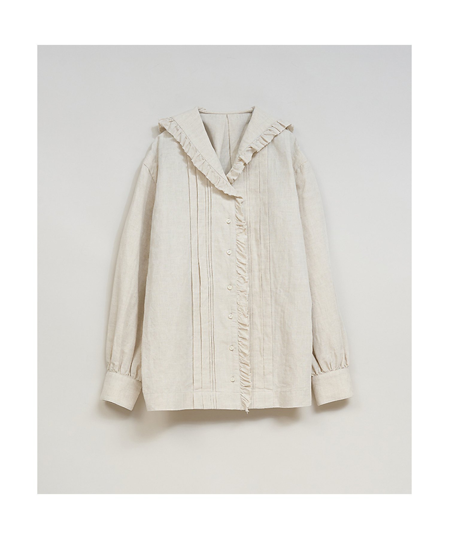 【ナイジェル ケーボン/NIGEL CABOURN】の【公式】WOMAN / マリンブラウス -コットンリネン / MARINE BL インテリア・キッズ・メンズ・レディースファッション・服の通販 founy(ファニー) 　ファッション　Fashion　レディースファッション　Fashion for Women　トップス・カットソー　Cut & Sew Tops　シャツ・ブラウス・オフィスカジュアル　Elegant Blouses & Button-Ups　デニム　Denim, Jeans Material　フリル　Frill, Ruffle　モダン　Modern, Contemporary　リネン　Linen, Linen Fabric　アイボリー|ID: prp329100004795693 ipo3291000000035081399